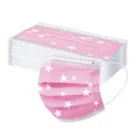 102030 ПК Маска Jetables Mascarillas одноразовые дыхательные аппараты для взрослых с рисунком пятиконечной звезды, не из дышащего плетеного материала розовая маска Mascarilla Mondkapjes