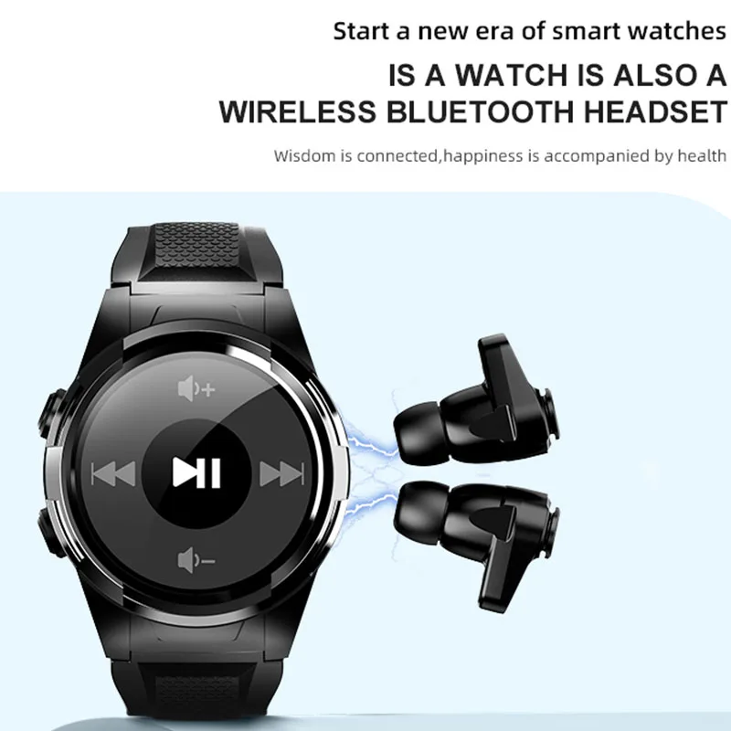 T VICTER 320 мАч Смарт часы с TWS Bluetooth наушники водонепроницаемые спортивные