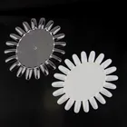 5 шт.лот маникюрные ногтевые работы 13 х11 см овальные прозрачные образцы натурального лака для ногтей типсы для дизайна ногтей DIY Инструменты для красоты и дизайна ногтей