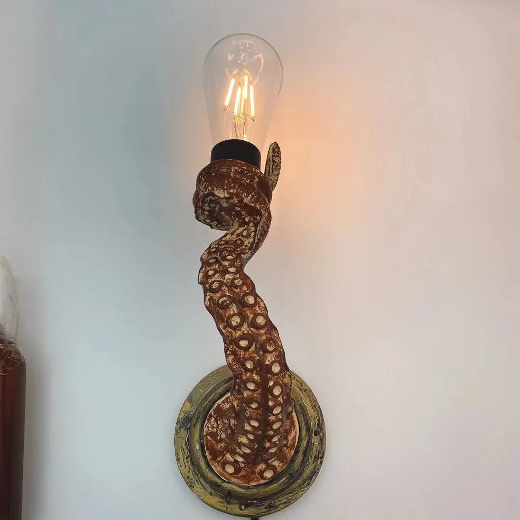 

Retro Octopus Wall Sconces Hardwire Industrial Vintage Electric Light Wall Lamp Fixture Wall Lights EU Plug