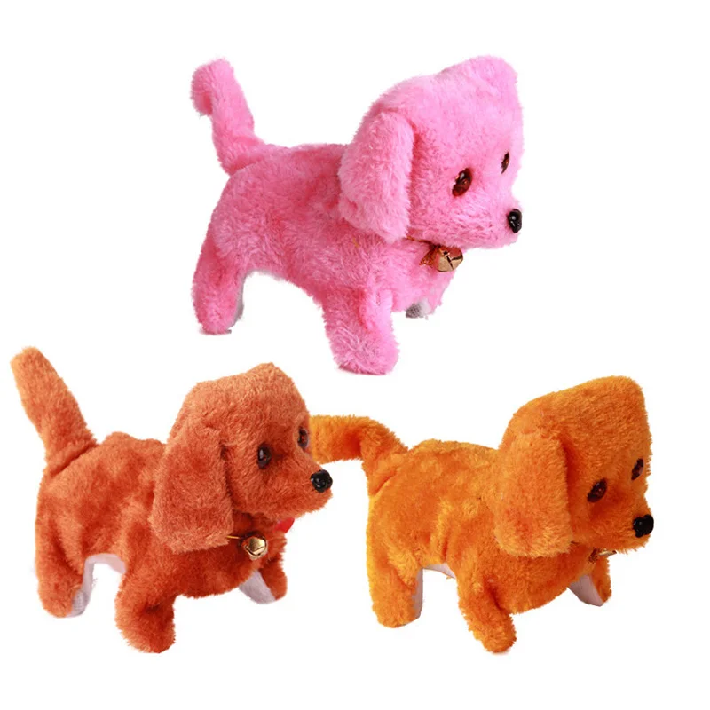 electronic dogs toys pets interactive robot doll dog bark stand walk toys dog for children christmas gift plush dog walking toy free global shipping