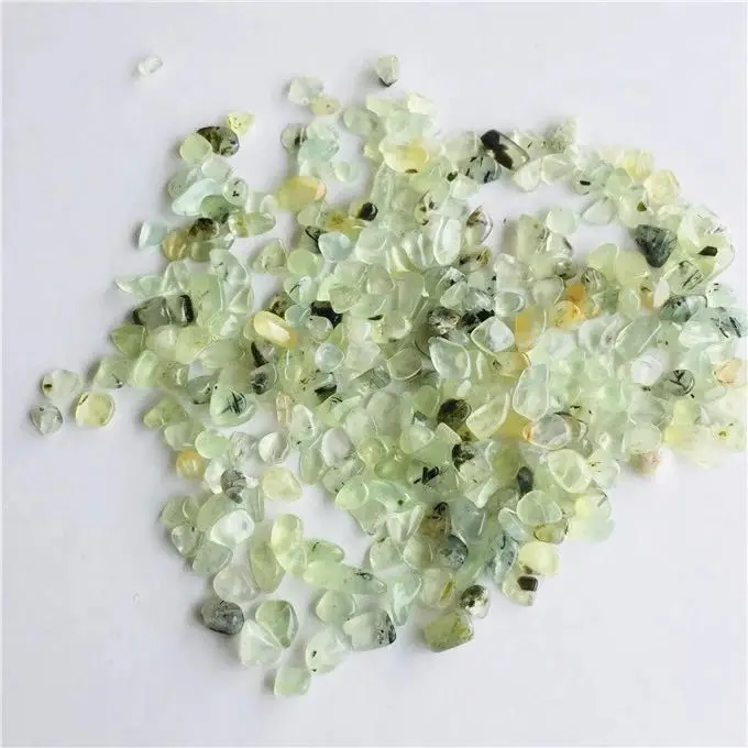 

MOKAGY 9mm-12mm Bulk Natural Crystal Tumbled Stone Prehnite Gravel for Decoration