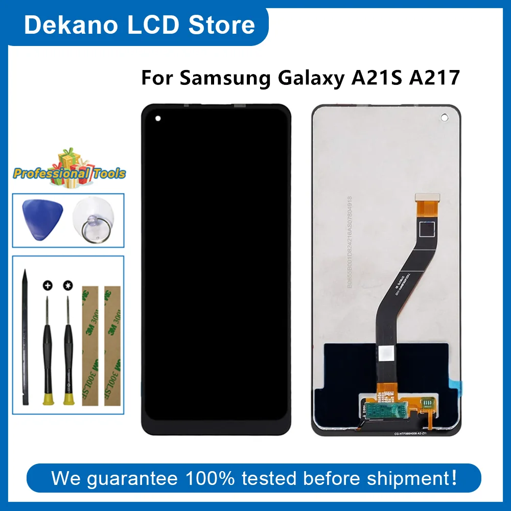 

6.5" For Samsung Galaxy A21S A217 2020 A217F A217F/DS A217M/DS A217M A217F/DSN LCD Display Touch Screen Digitizer Tools Tape