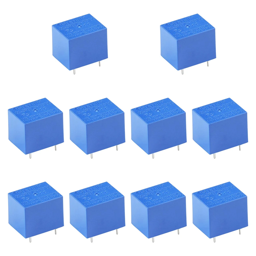 

10PCS Power Relay PCB Type 12V 5 Pin Mini SPST Power Coil Relay JQC-3F Electric Circuit Protection DC Power Relay In stock