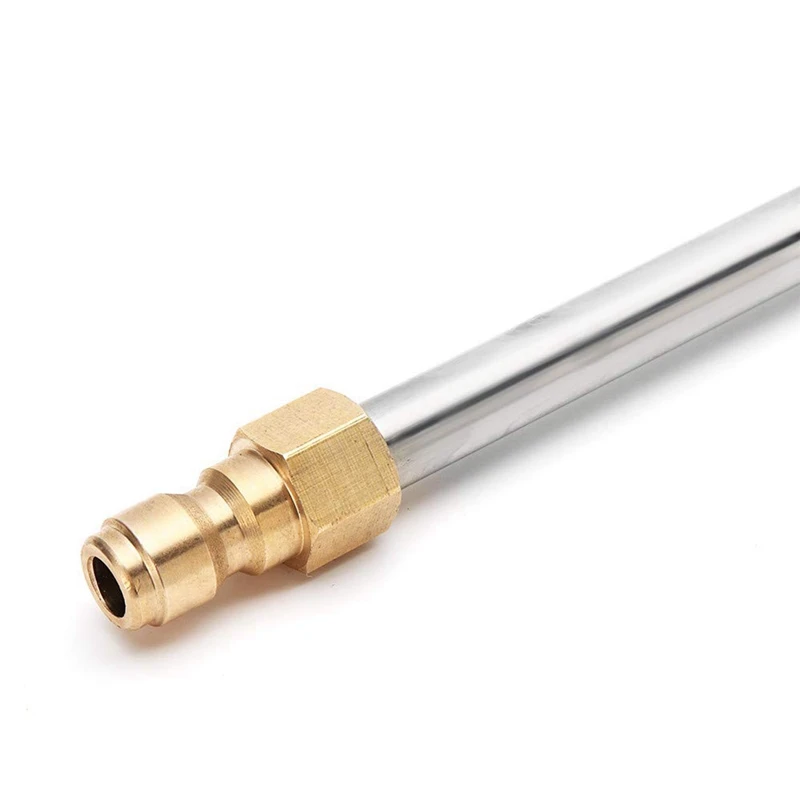 

Washer Gutter Rod Cleaner Wand Attachment, High Pressure Washer Gutter Rod For Lance/Wand, 5000 Psi, 13 inch, 1/4 Inch Quick Con