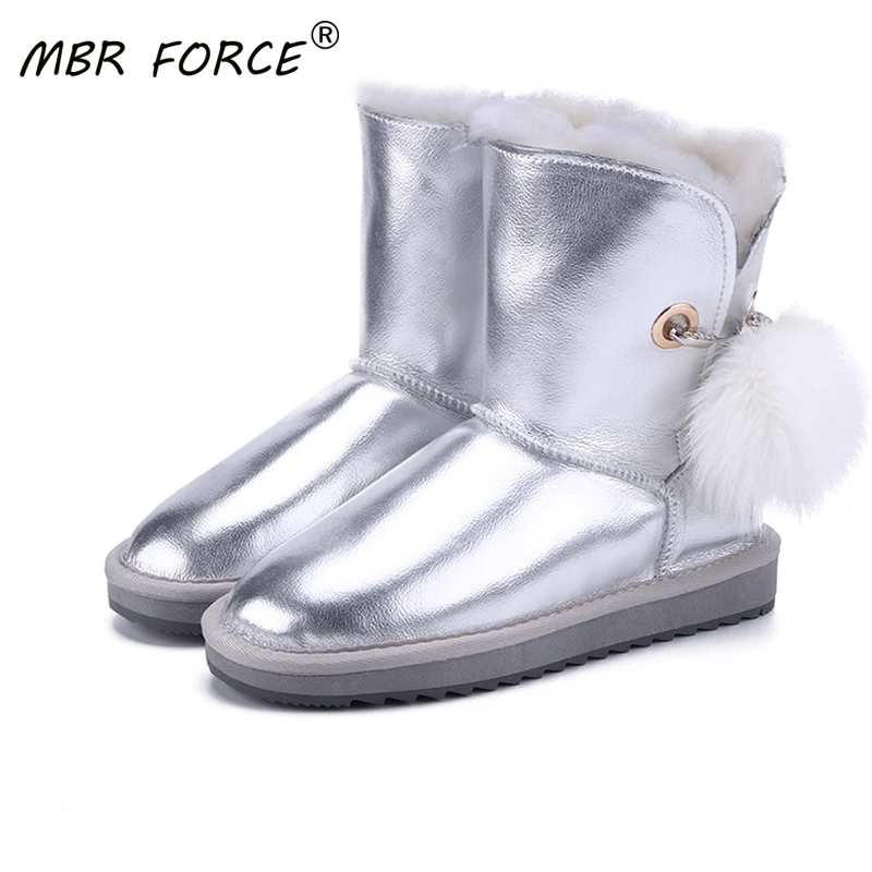MBR FORCE/классические женские зимние ботинки из овечьей кожи в австралийском стиле