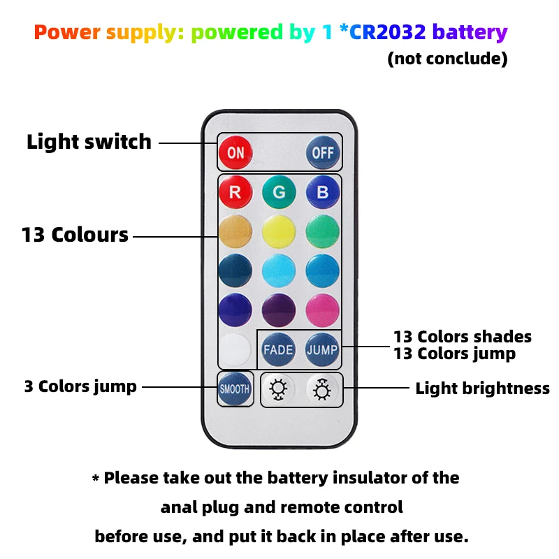 Анальная пробка со светодиодный светильник кой вибратор из нержавеющей стали