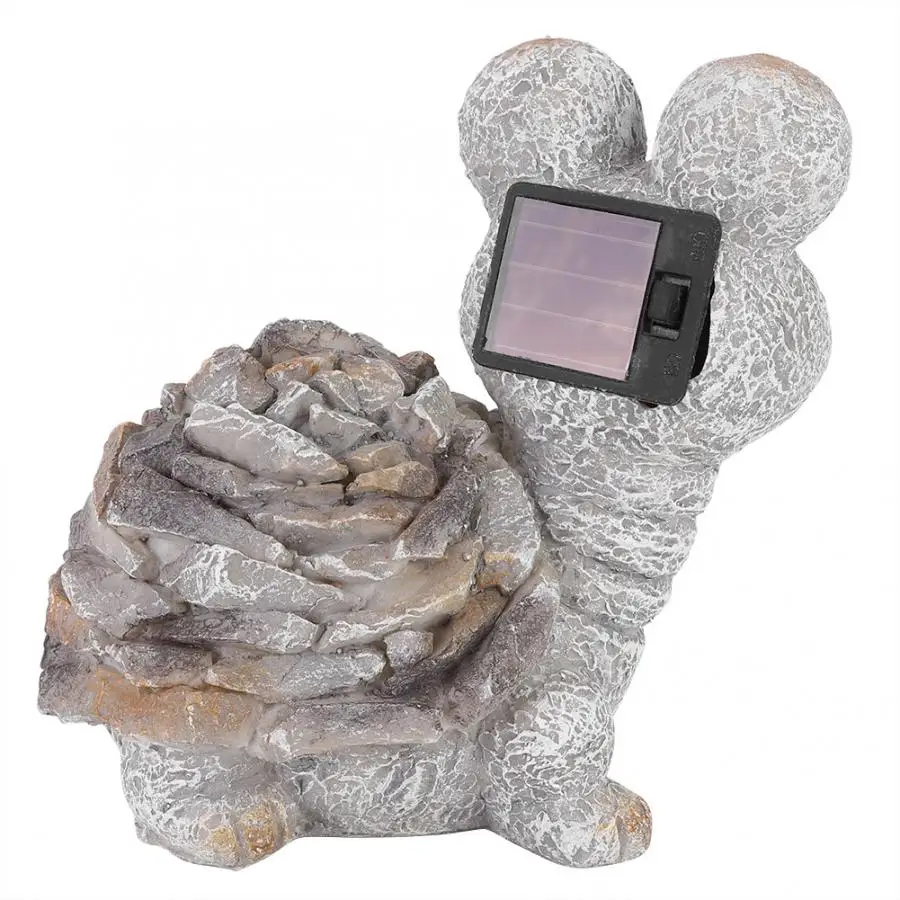 Миниатюрная уличная фигурка на солнечной батарее декоративное освещение