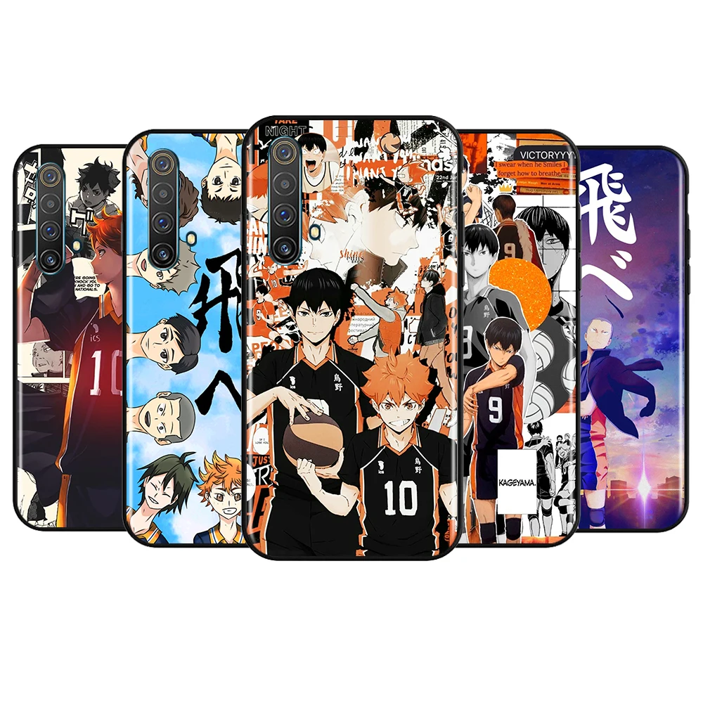 

Anime Volleyball Haikyuu For OPPO Realme 8 7 6s 6 5 3 2 Pro 5G Global V15 5 3 5G Silicone Black Soft Cover Phone Case