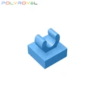 Строительные блоки technalal DIY 1x1Top с зажимом кирпичи-пластины 10 шт. MOC, творческие обучающие игрушки для детей, игрушки 15712
