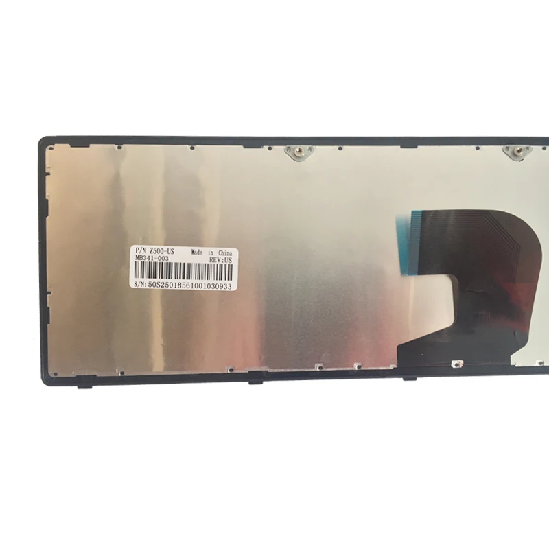 Новая клавиатура US для ноутбука Lenovo Ideapad Z500 Z500A Z500G P500 с серебристой рамкой без