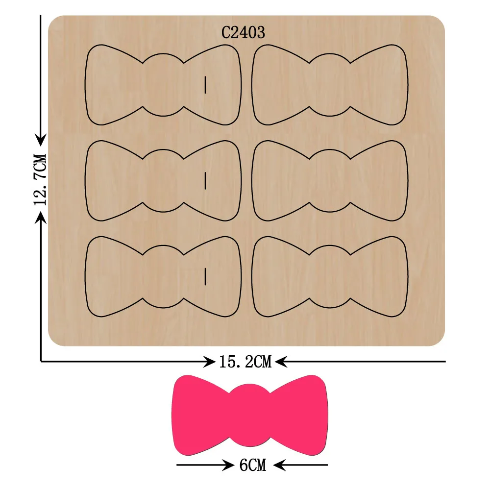 

New Bow Wooden die Scrapbooking C-2403 Cutting Dies Multiple sizes