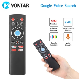 voice control remote air mouse 2 4g wireless control mic gyros ir learning for android tv box google youtube pk g10 g20s free global shipping