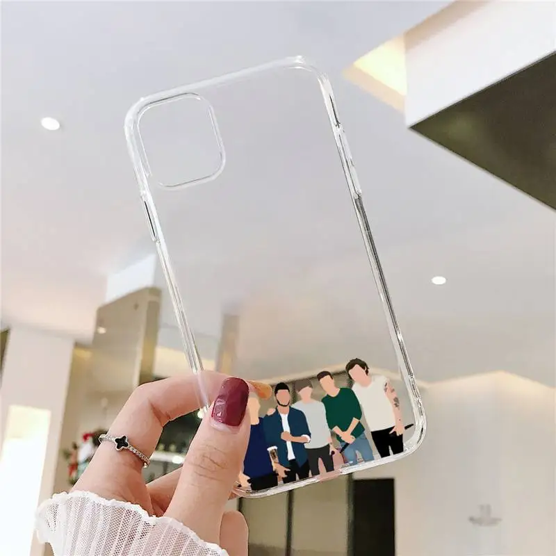 

One Direction Louis Tomlinson Phone Case Clear Transparent for iPhone 11 12 mini pro XS MAX 8 7 6 6S Plus X 5S SE XR 2020