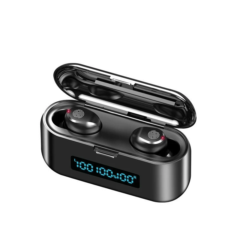 

F9-39 Wireless Earphones Bluetooth 5.0 Touch Control Sports Wireless Headset Bluetooth Earbuds Power Bank Led Display