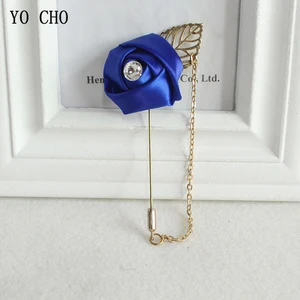 YO CHO 2 шт.лот свадебная корсажная и бутоньерка мужская бутоньерка корсажная бутоньерка шелковая роза цветок свадебный планировщик оптовая продажа