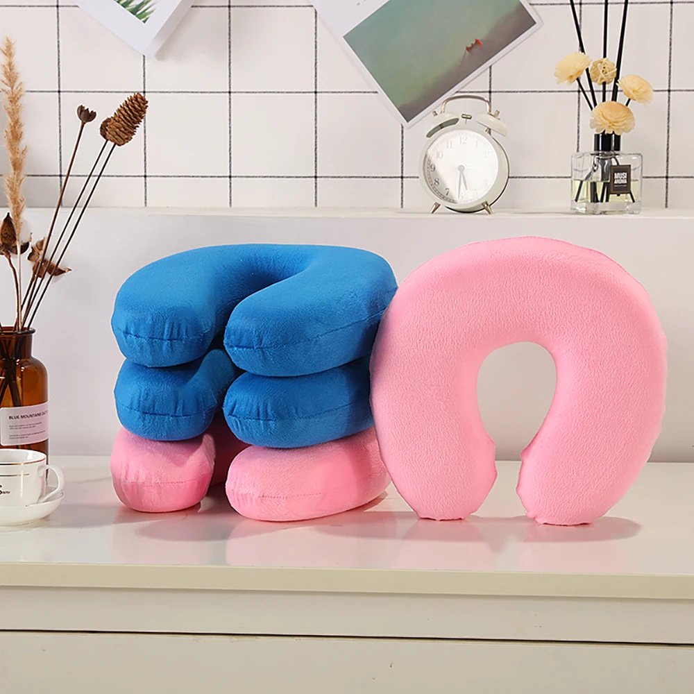 

Soft U Shaped Pillow With Memory Foam Filling Slow Rebound Long Travel Pillows