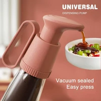 new universal quantitative dispensing pump jam oyster sauce ketchup vinegar bottle head pressure push type nozzle kitchen tools