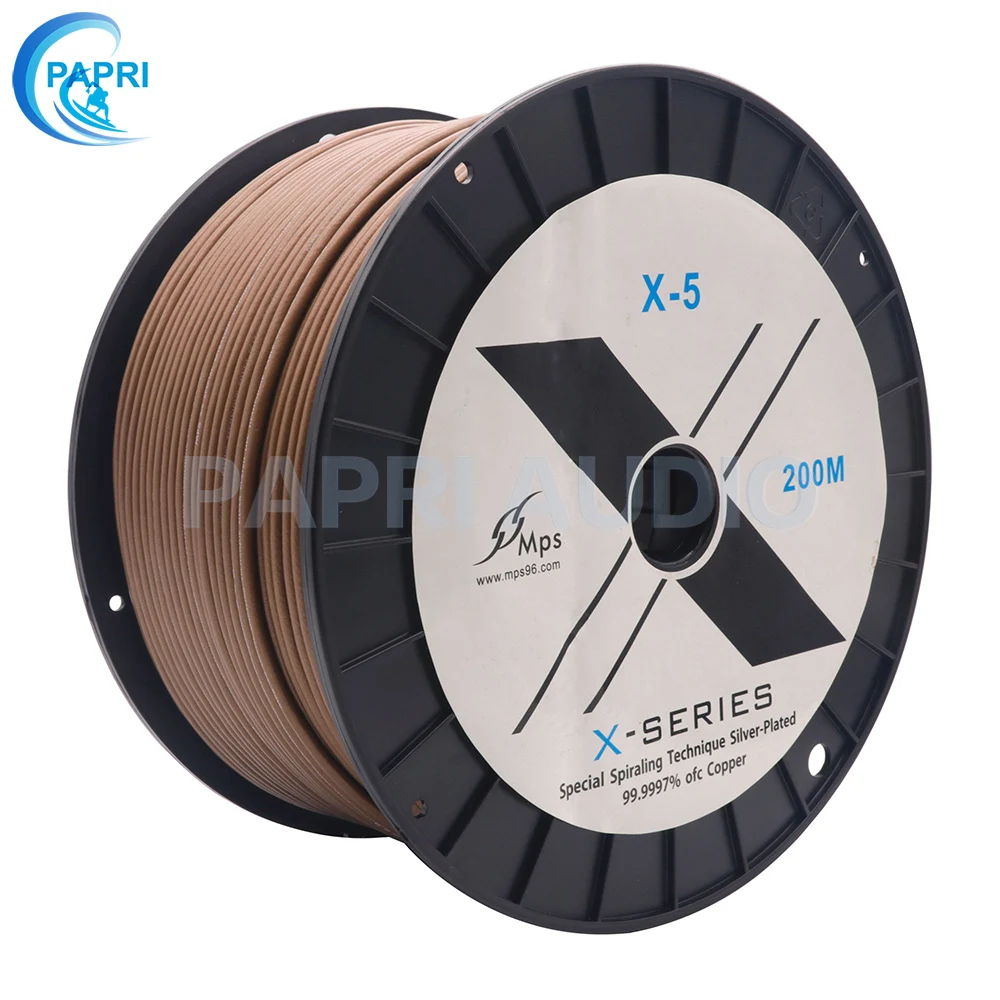 

HIFI Signal Line MPS X-5 DIY Cable 99.99997% 5N OFC Silver Plated RCA Speaker Audio Amplifier 1 meter