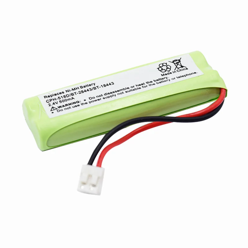 Высококачественный аккумулятор для домашнего телефона 2 4 В 500 мАч Vtech BT18443 BT28443