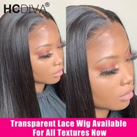 straight 13x6 lace frontal wig lace front human hair wigs hd lace frontal wig remy brazilian human hair lace wig for black women