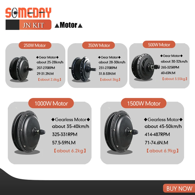 Комплект для преобразования электровелосипеда 36 В Шестерня 48 менее зеркального