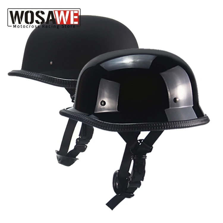 Мотоциклетный шлем с половинчатым лицом винтажный Ретро немецкий скутер мужской