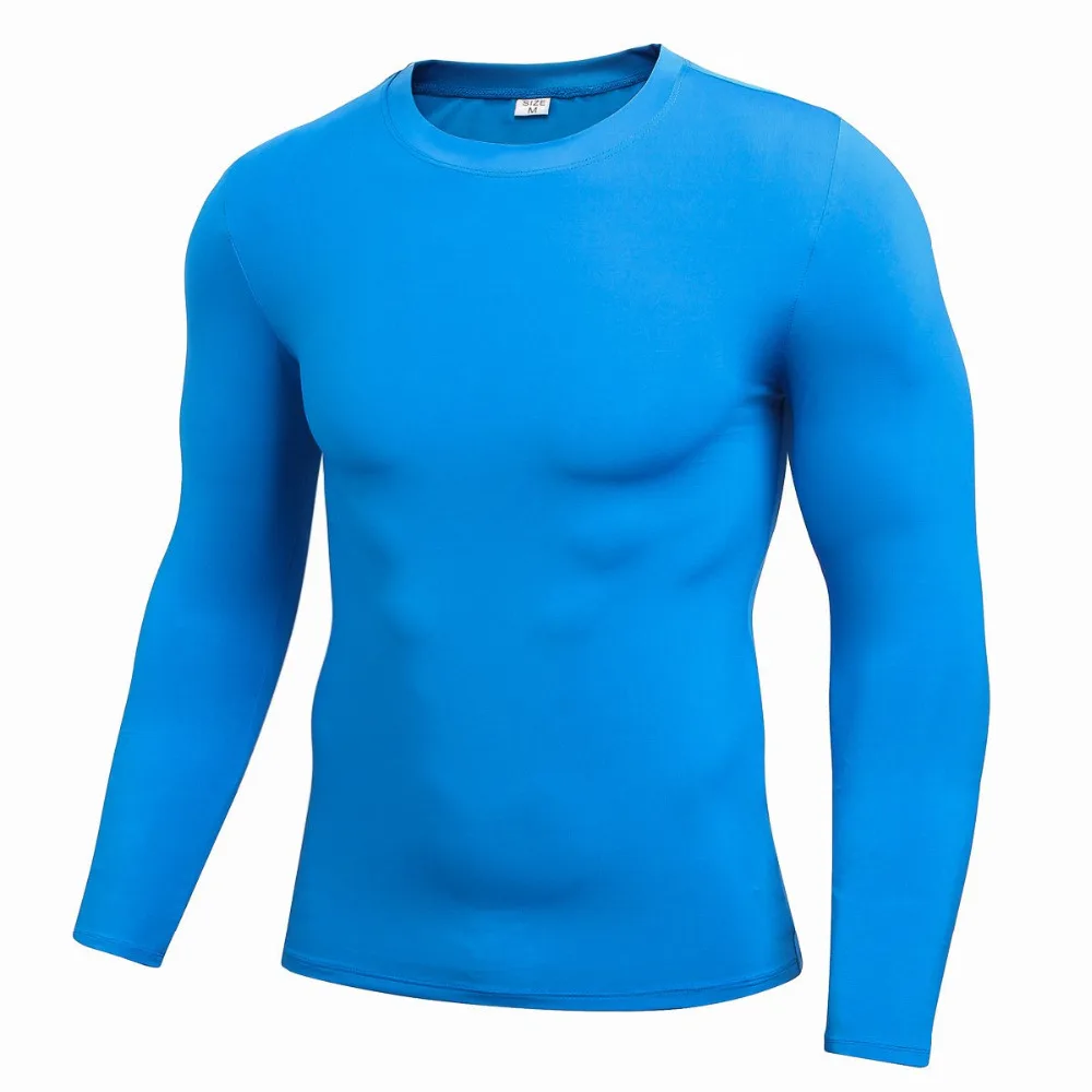 

Men Outdoor Quick Dry Fitness Homme Compression Long Sleeve Baselayer Body Under Shirt Tights Sports Gym Wear Top Remeras Hombre