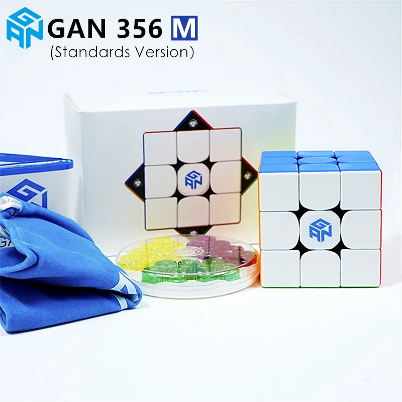 

GAN 356 M Magnetic 3x3x3 Magic Cube Stickerless GAN356M GES Magnets Speed Puzzle Cubes Educational Antistress Toys GAN356 M Kids