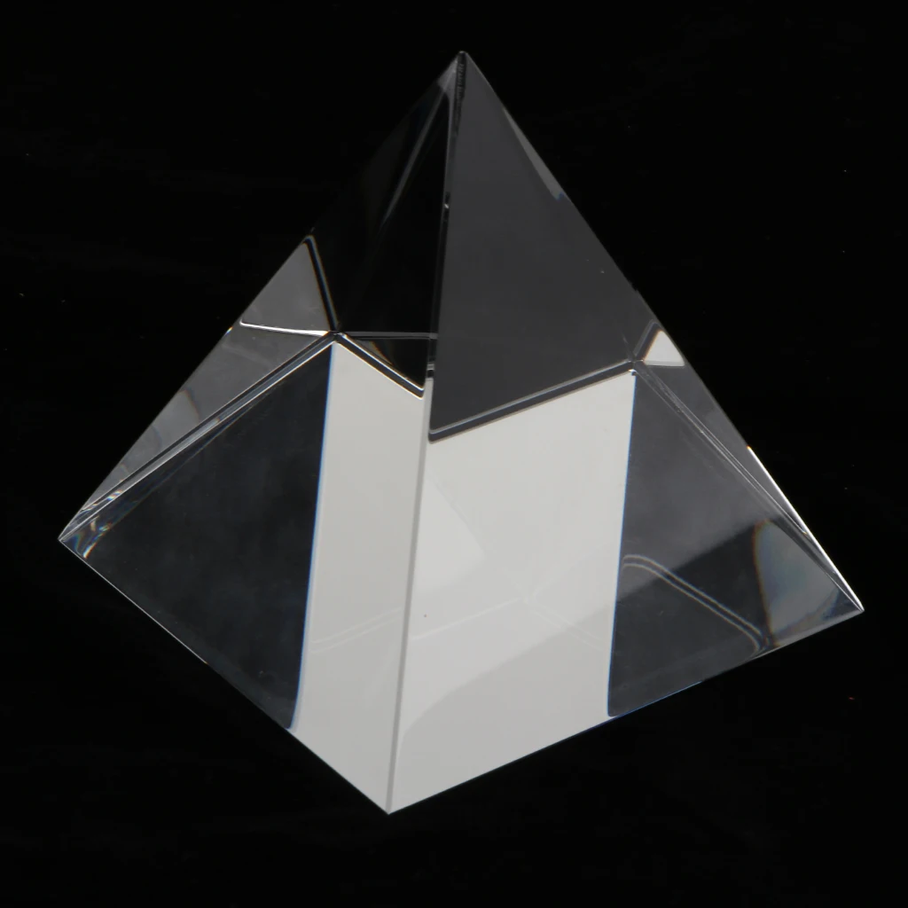 2 4 &quotПрозрачный K9 кристалл оптического призма Пирамида Suncather Paperweight