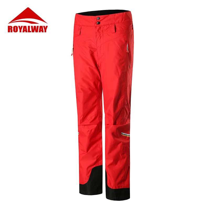 

ROYALWAY 2019 New Ski Pants Outdoor Sports High Quality Women Waterproof Warm Winter Snowboarding Ski Suit RFJL4505G