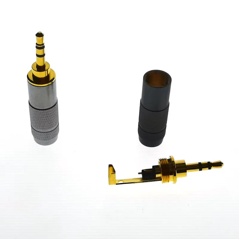 1 шт. Лидер продаж новинка 2 5 высококачественный позолоченный стерео 3-полюсный