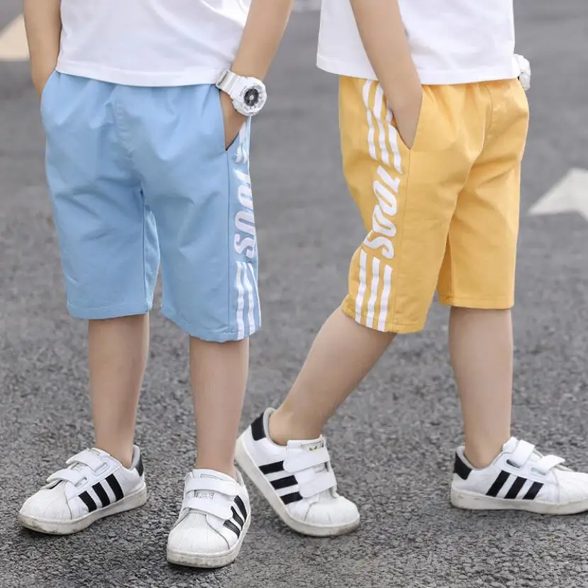 Детские брюки детские хлопковые шорты летние тонкие пляжные спортивная одежда