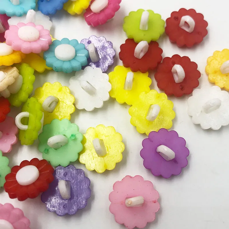 50/100 шт. пластиковые пуговицы в виде подсолнуха 16 мм|button ice|lot garageslot panties |