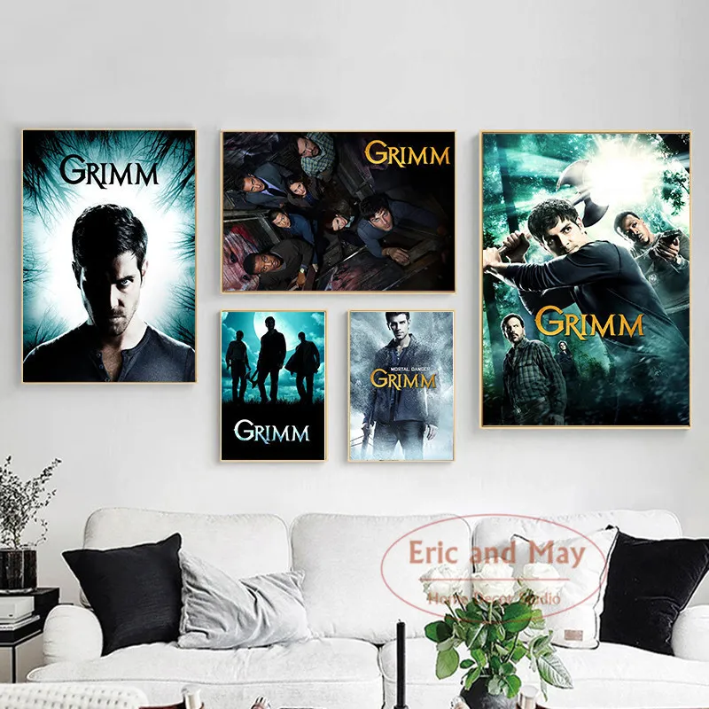 Винтажный постер Grimm в скандинавском стиле Настенная картина на холсте ретро