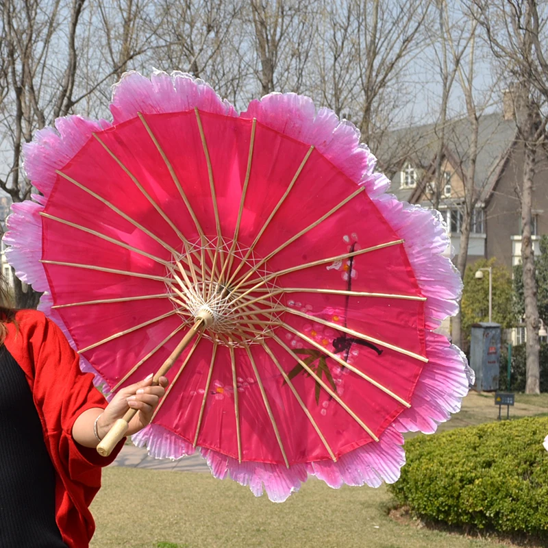 Реквизит для танцев зонт пион детский сценический зонтик взрослых танцевальных