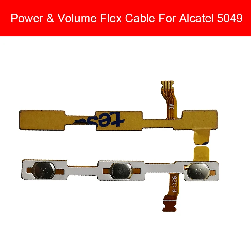 

Power & Volume Flex Cable For Alcatel A30 Fierce Plus 5049 5049Z 5049W OT5049 Side Key Switch Button Flex Ribbon Replacement
