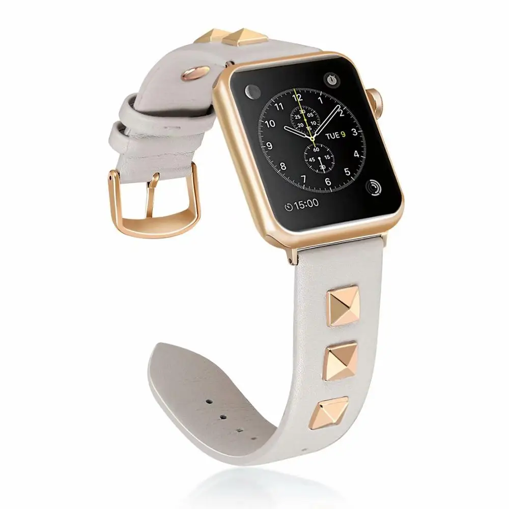 Ремешок для часов Apple Watch Band Series 5 4 3 2 1 роскошный стильный кожаный браслет с