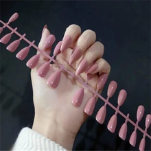 Nusx, 140 шт, полное покрытие, блестящие накладные ногти, короткие, круглые, мягкие, одноцветные, Овальные, матовые, накладные ногти, искусственные ногти FA036