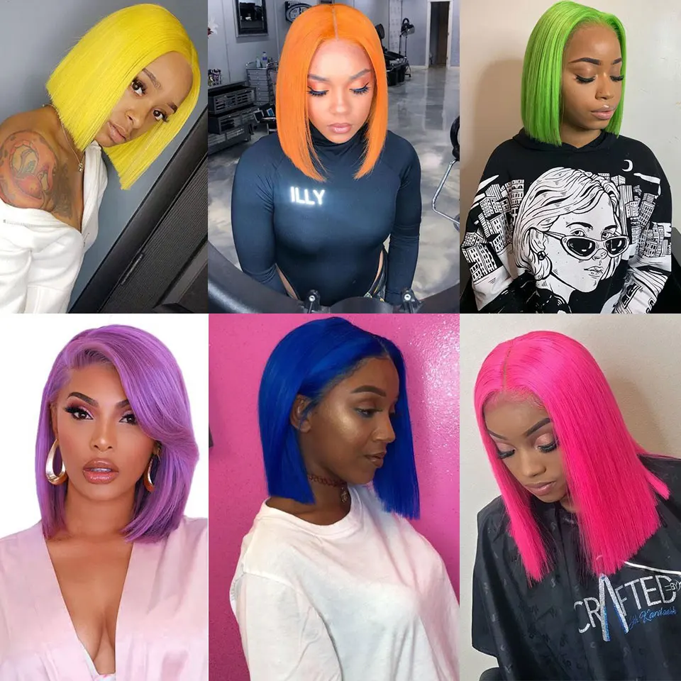 Парики из натуральных волос на шнурках BeQueen парики с короткими волосами 13x1x6