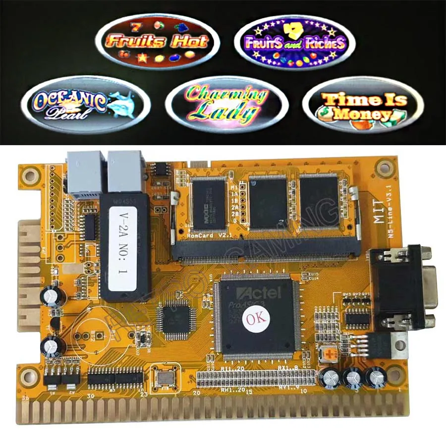 Игровые автоматы материнская плата 5 в 1 VI лотерейный игровой PCB для игрового