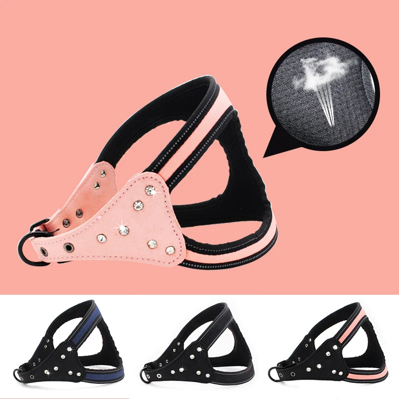 Поводок для собак на груди поводок воздухопроницаемые сетчатые Стразы