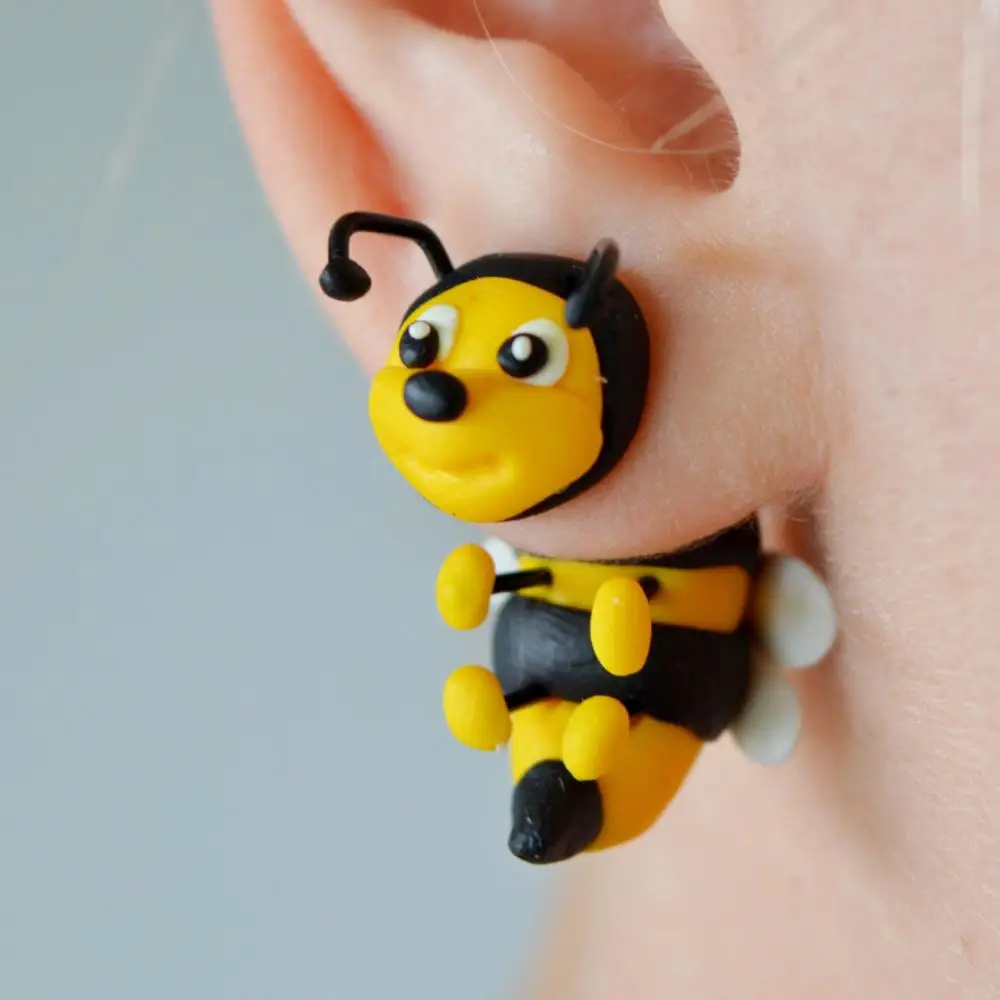 TTPAIAI 30 милые серьги в виде пчелы из полимерной глины для женщин и девушек модные