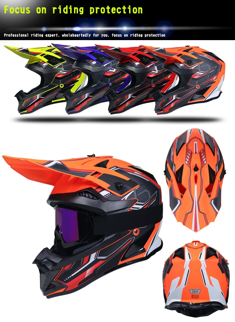 MSUEFKD мужские высокопрочные на открытом воздухе внедорожные мотоциклетные Moto Dirt Bike Racing набор шлемов гоночный шлем велосипедные перчатки