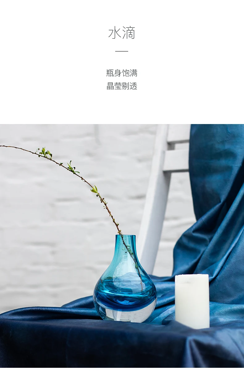 Цветная прозрачная стеклянная ваза цветочный горшок гидропонная Настольная