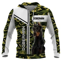 camouflage doberman 3d hoodies printed pullover men for women funny animal sweatshirts fashion cosplay apparel sweater 01