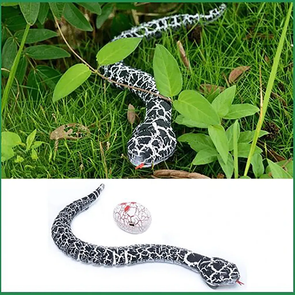 

16 Inches Realistic Remote Control Rc Snake Toy With Shaped Infrared Contro Terrifying Mischief Kids Toys Funny Novelty Gift