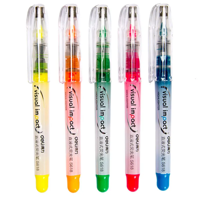 Цветная флуоресцентная ручка DL S618 для обучения чтению ключей ручка-маркер с