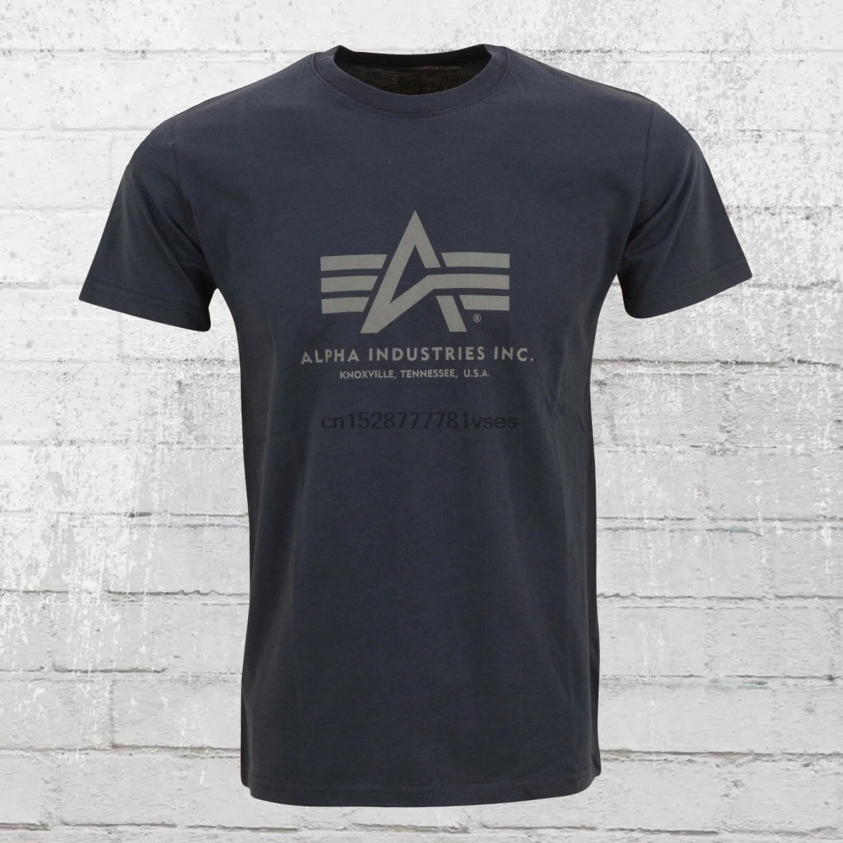 Alpha Industries футболка манера основные дункель Blau Herren Футболка мужская Rep синий цвет