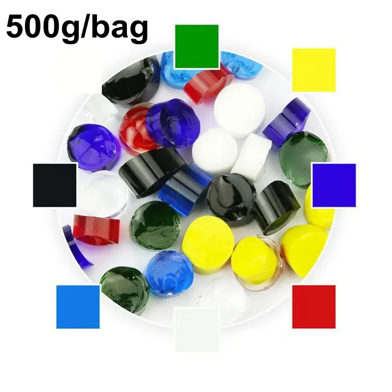 2020 Большая распродажа 500 г/пакет красочные Fusing Glass es смешанные красивые